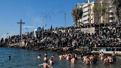 People assemble on Greece's shores every year to watch the action unfold