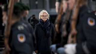 Christine Lambrecht bei ihrer Vereidigung zur Verteidigungsministerin im Dezember