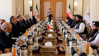 دیدار امیرخان متقی، سرپرست وزارت خارجه طالبان، با وزیر خارجه ایران