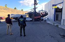 The gang had used helicopters to smuggle drugs in Spain from Morocco.