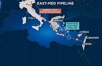 İsrai, Kıbrıs ve Yunanistan arasında doğal gaz boru hattı anlaşması imzalanmıştı    ©  Euronews