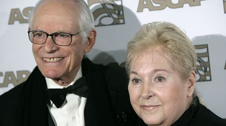 Honorees Alan, left, and Marilyn Bergman arrive at the ASCAP Film and Television music awards in Beverly Hills, Calif. on Tuesday, May 6, 2008