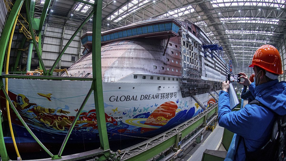 Kreuzfahrtschiff "Global Dream", MV Werften Wismar, 7. Januar 2022