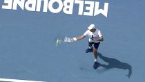 Tennis star Novak Djokovic was back on the tennis court in Melbourne;