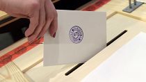 File picture of ballot being cast in Finnish election 