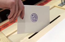File picture of ballot being cast in Finnish election