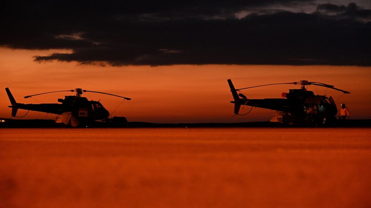 L'organizzazione smantellata poteva disporre perfino di una flotta d'elicotteri (foto d'archivio, Rally Dakar 2022)