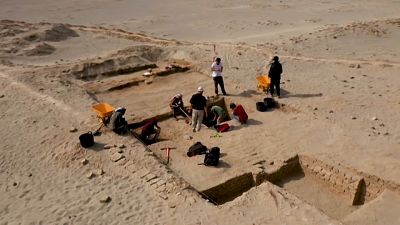 El lugar sobre el que trabaja el equipo europeo de arqueólogos en Irak