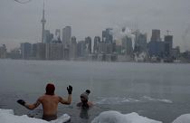 Canadians take icy bath in Toronto lake