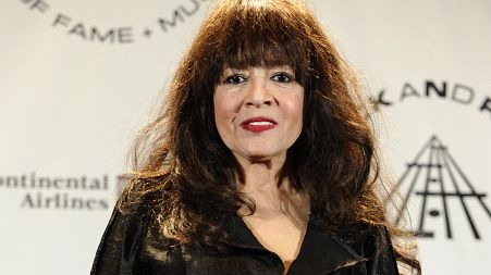 Ronnie Spector appears in the press room after performing at the Rock and Roll Hall of Fame induction ceremony on March 15, 2010, in New York