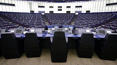 Der Plenarsaal des EU-Parlaments in Straßburg