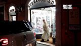 The catholic leader was spotted on a private visit to Rome's Stereosound record store