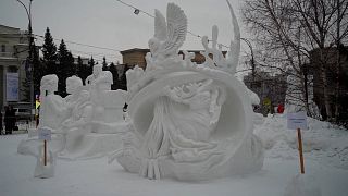 The Grand Prix winning sculpture "Spirits of Siberia"