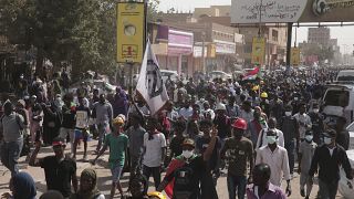 مظاهرات الخميس في الخرطوم. 