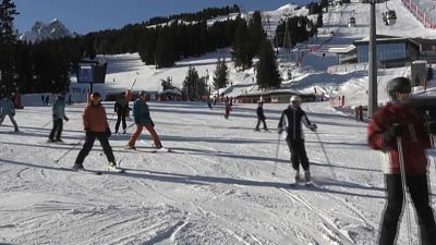 Una pista de esquí francesa