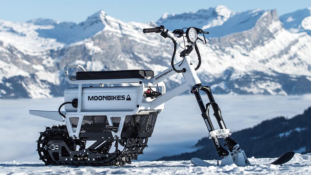 gas powered snow bike