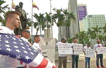 Exmilitares colombianos reclaman derechos al Pentágono en Miami