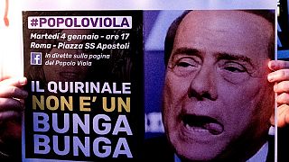 Protest gegen Silvio Berlusconi als Staatspräsident
