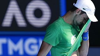 Novak Djokovic à Melbourne, en Australie, jeudi 13 janvier 2022.