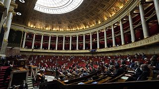 Parliament members attend a session of questions to the Government at the French National Assembly in Paris