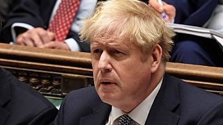 Boris Johnson à la Chambre des Communes (Londres), le janvier 2022