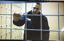 Alexei Navalny en lien vidéo depuis sa prison le 17 janvier 2022