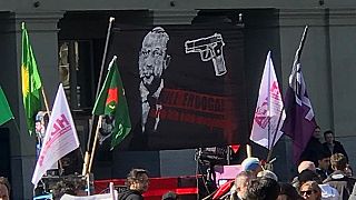 İsviçre'de 4 yıl önce 'Erdoğan'ı öldürün pankartı açıldı  (Arşiv)