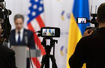 Le chef de la diplomatie américaine Antony Blinken, à Kiev (Ukraine), le 19/01/2022