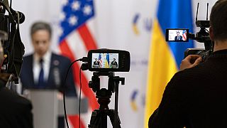 Le chef de la diplomatie américaine Antony Blinken, à Kiev (Ukraine), le 19/01/2022