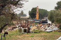Estado en el que quedó la vivienda tras su demolición, Jerusalén Este 19/2/2022