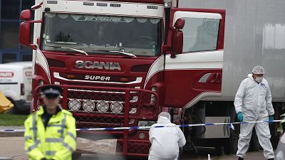 Camion où 39 cadavres ont été découverts à Londres en 2019