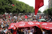 مظاهرات مناهضة لقرارات الرئيس التونسي قيس سعيد
