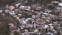 Neve nel villaggio di Palaichori, sulle montagne cipriote.