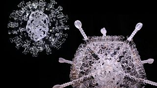 Luke Jerram's AstraZeneca and COVID-19 sculptures are used to educate the public on viruses