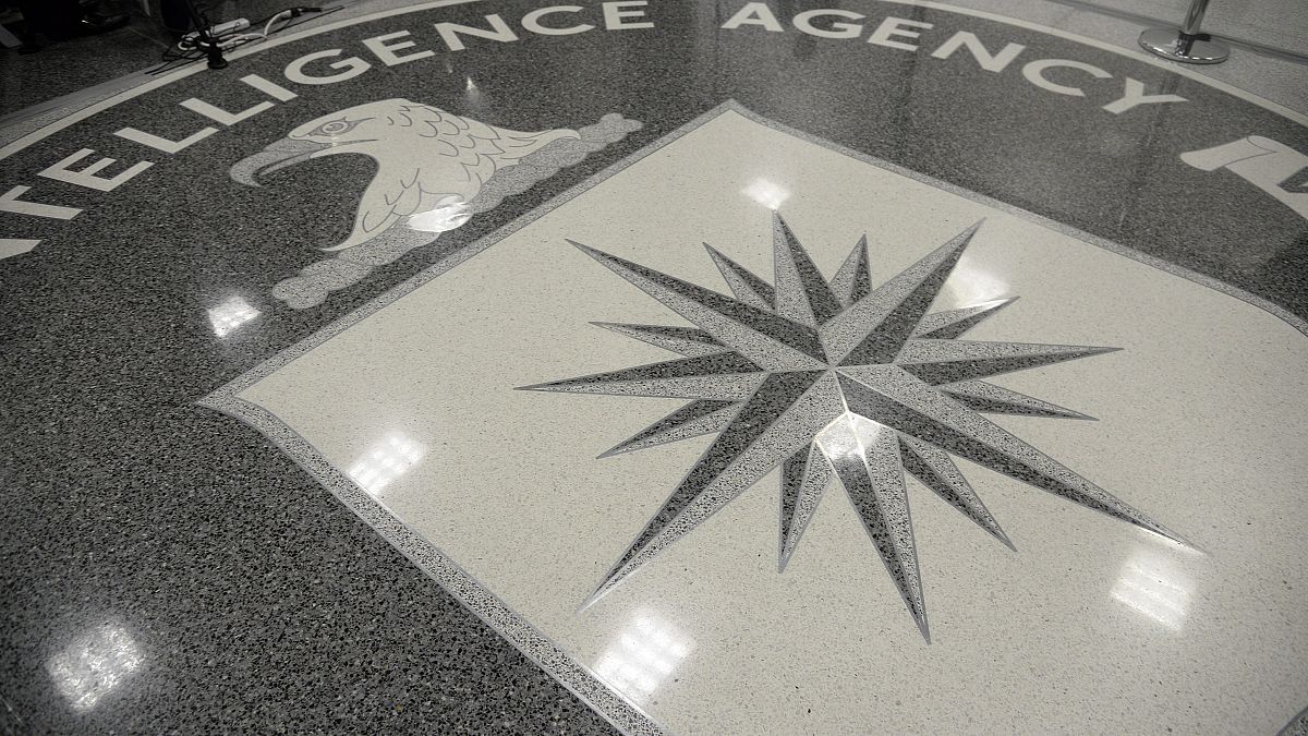 ARCHÍV: A CIA logója a szervezet Virginia állambeli Langleyben levő székházának padlóján - 2017. 01. 22.