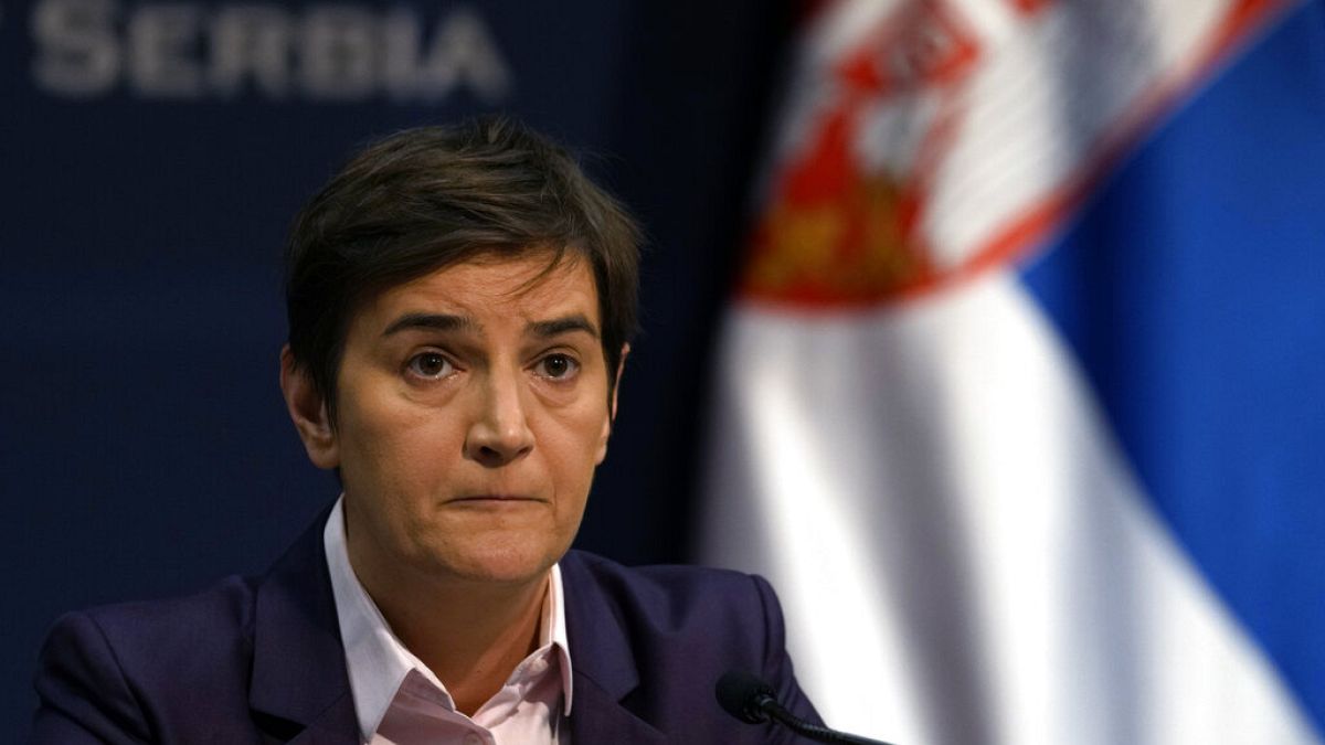 Il primo ministro serbo Ana Brnabić.