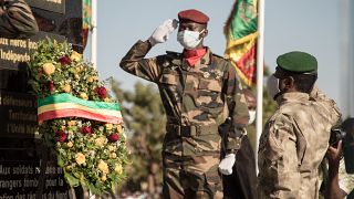 Mali's transitional leader celebrates army's 61st anniversary