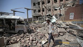 موقع تعرض للقصف في اليمن