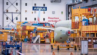 منشأة إيرباص لتصنيع الطائرات ايه 320 و ايه 321 في هامبورغ، ألمانيا، 18 يناير 2022