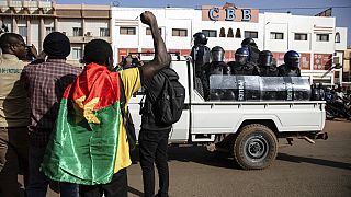 Police and demonstrators clash in Burkina Faso