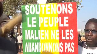 Unterstützer des Mali in Burkina Faso