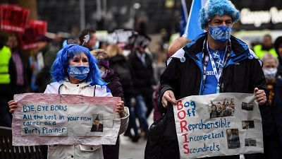 Сторонники независимости Шотландии требуют отставки Бориса Джонсона