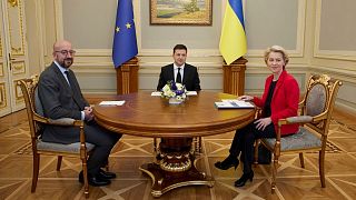 نشست رئیس کمیسیون و شورای اتحادیه اروپا با رئیس جمهوری اوکراین