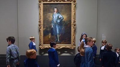 The Blue Boy is on show at London's National Gallery for the first time in a century
