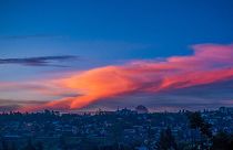 The sunsets over Kigali, Rwanda