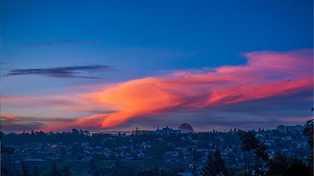 The sunsets over Kigali, Rwanda