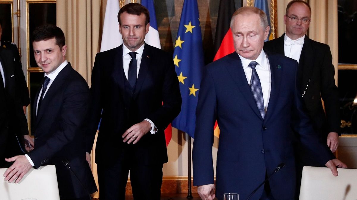 روسای جمهوری روسیه، فرانسه و اوکراین