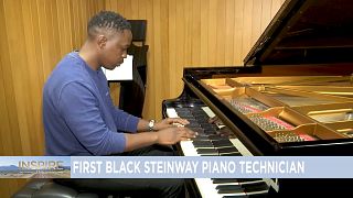 The Piano with the first Black Steinway certified technician in Africa (INSPIRE AFRICA)