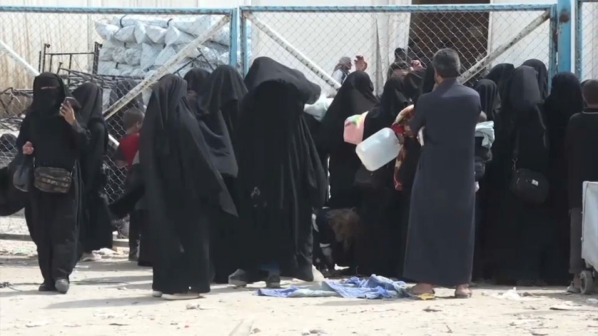 Lager Al Hol für mutmaßliche IS-Dschihadisten aus Europa in Syrien 2019
