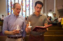 Kilisede eşcinsel evlilik töreni